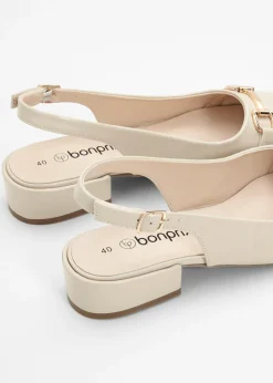 Mujer bonprix bonprix Zapatos de tacón con talón al descubierto