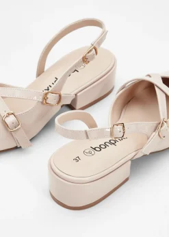 Mujer bonprix bonprix Zapatos de tacón con talón al descubierto