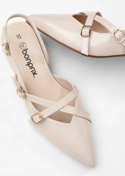 Mujer bonprix bonprix Zapatos de tacón con talón al descubierto