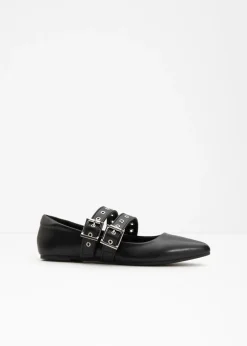 bonprix bonprix Tendencias·Zapatos Veganos|Zapatos Primavera-Verano>Zapatos tipo Mary Jane con plantilla acolchada Negro